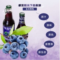 品世藍莓汁飲料云南果汁飲料300ml