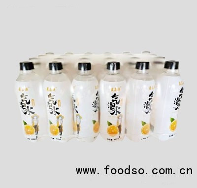 藍嘉源氣泡水瓶裝汽水卡曼橘風(fēng)味蘇打氣泡水汽水480ml×24