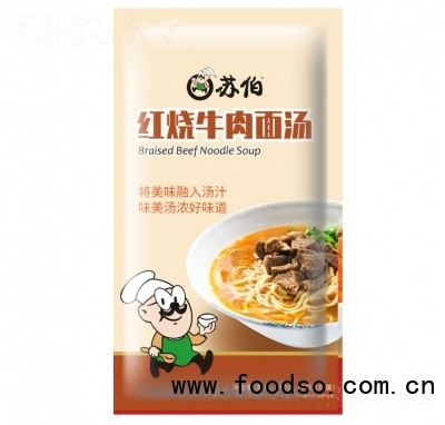 蘇伯紅燒牛肉湯面方便速食