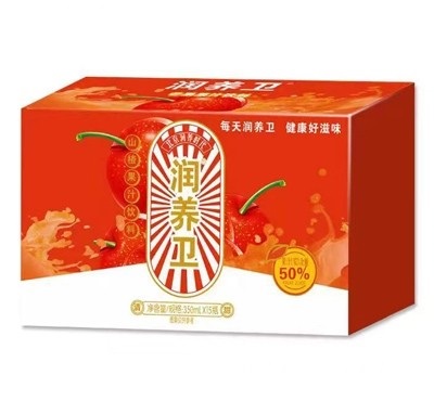 潤(rùn)養(yǎng)衛(wèi)果汁飲料山楂汁350ml×15招商
