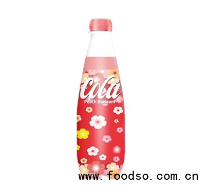 晃動(dòng)飲料可樂碳酸飲料櫻花味400ml