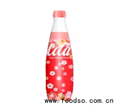 晃動(dòng)飲料可樂碳酸飲料桃花味400ml